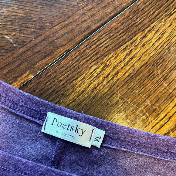 Purple off the shoulder tee - Picture 6 of 6